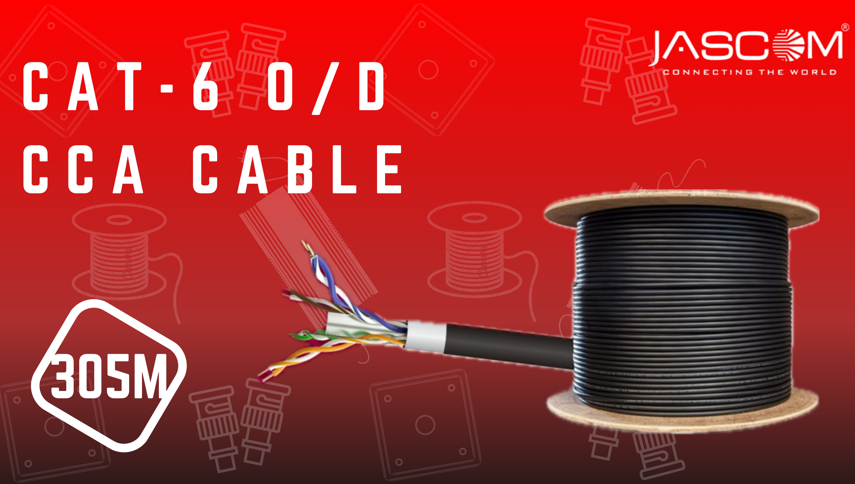 JASCOM CAT-6 O/D CCA Cable